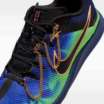 Nike Zoom Rival Distance Glam Leichtathletik-Langstrecken-Spikes – Dark Obsidian/Indigo Burst/Grün/Schwarz