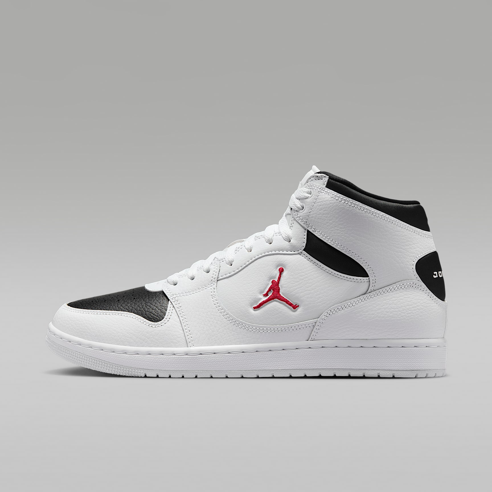 Jordan Court Connect Mid Herrenschuhe – Weiß/Schwarz/Gym Red