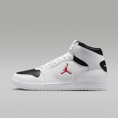 Jordan Court Connect Mid Herrenschuhe – Weiß/Schwarz/Gym Red
