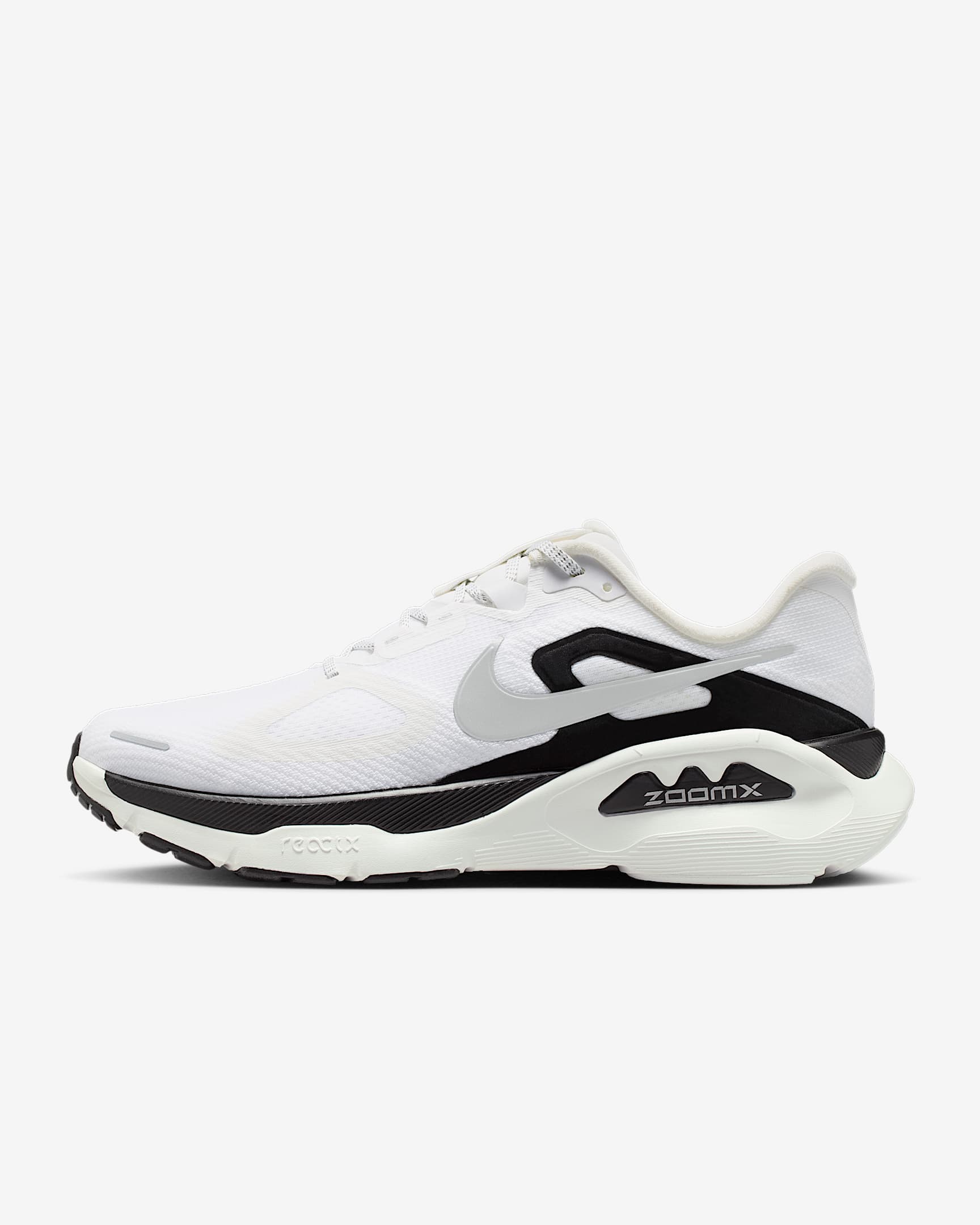 Nike Structure Plus Straßenlaufschuh (Herren) – Summit White/Schwarz/Metallic Silver