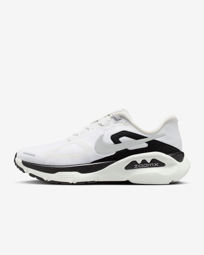 Nike Structure Plus Straßenlaufschuh (Herren) – Summit White/Schwarz/Metallic Silver