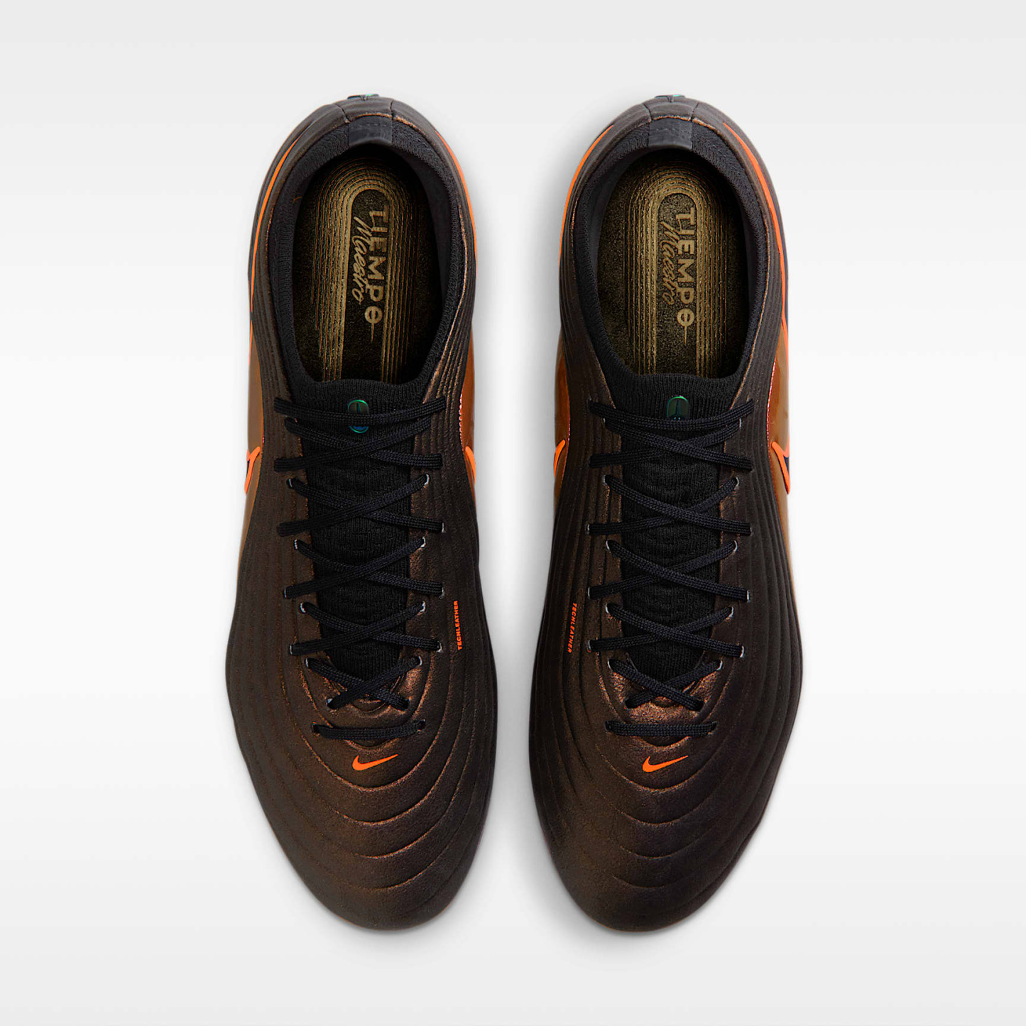 Nike Tiempo Maestro Elite LV8 Low Top Fußballschuh für normalen Rasen – Schwarz/Hyper Crimson/Laser Orange