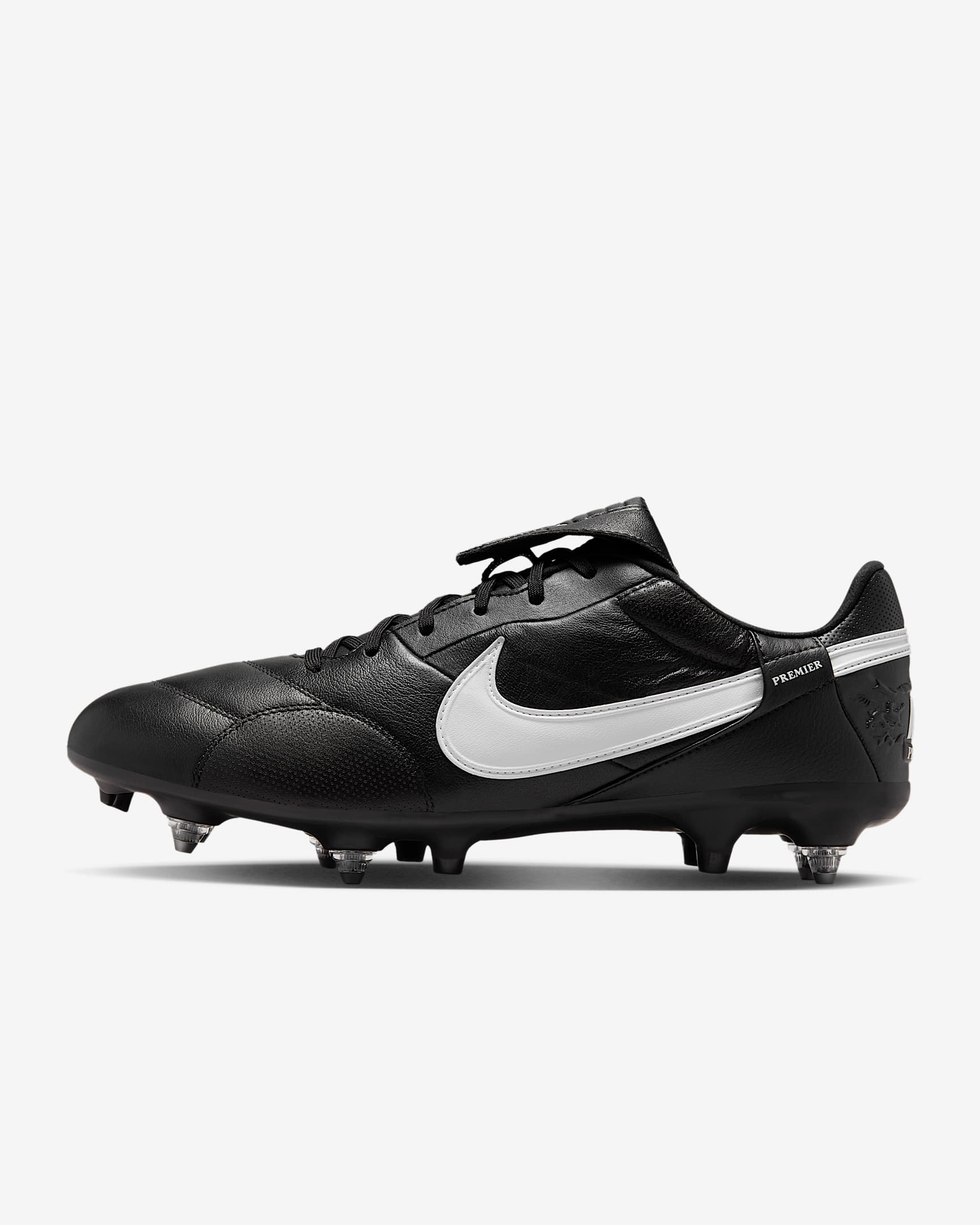 Nike Premier 3 SG-Pro Low-Top-Fußballschuh – Schwarz/Weiß