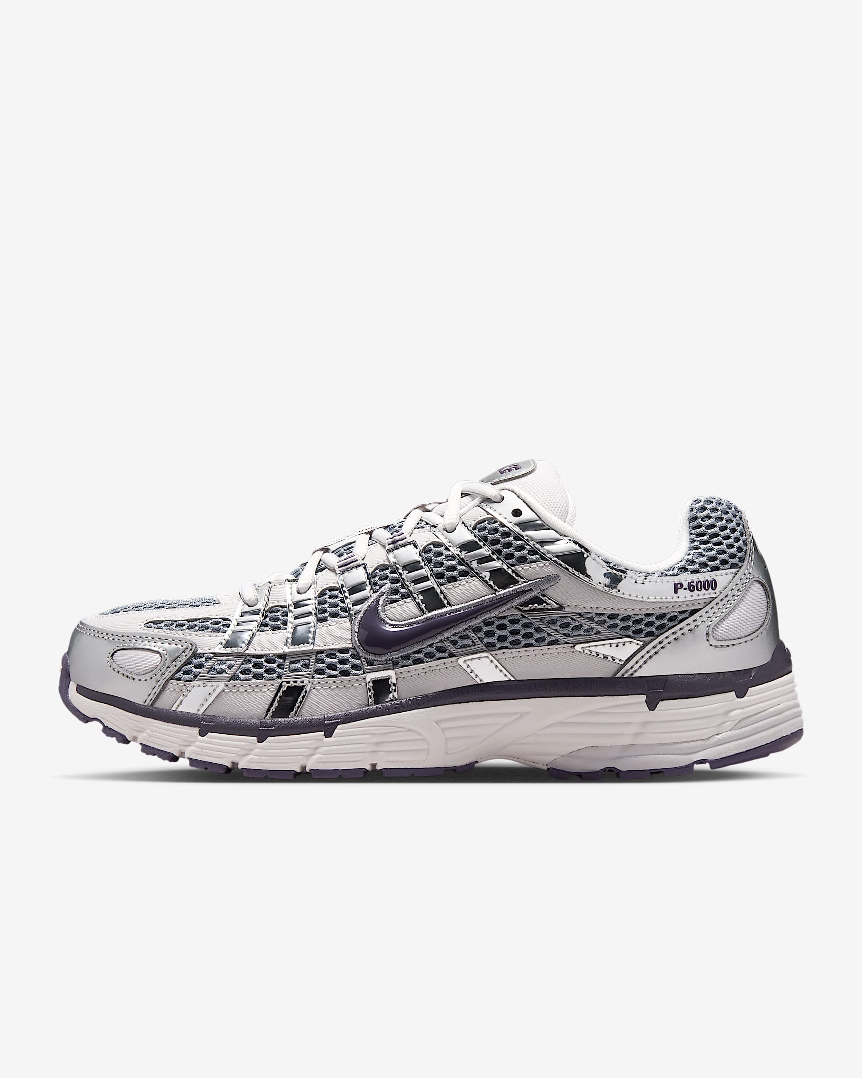 Nike P-6000 Schuh (Damen) – Vast Grey/Metallic Silver/Stealth/Dark Raisin