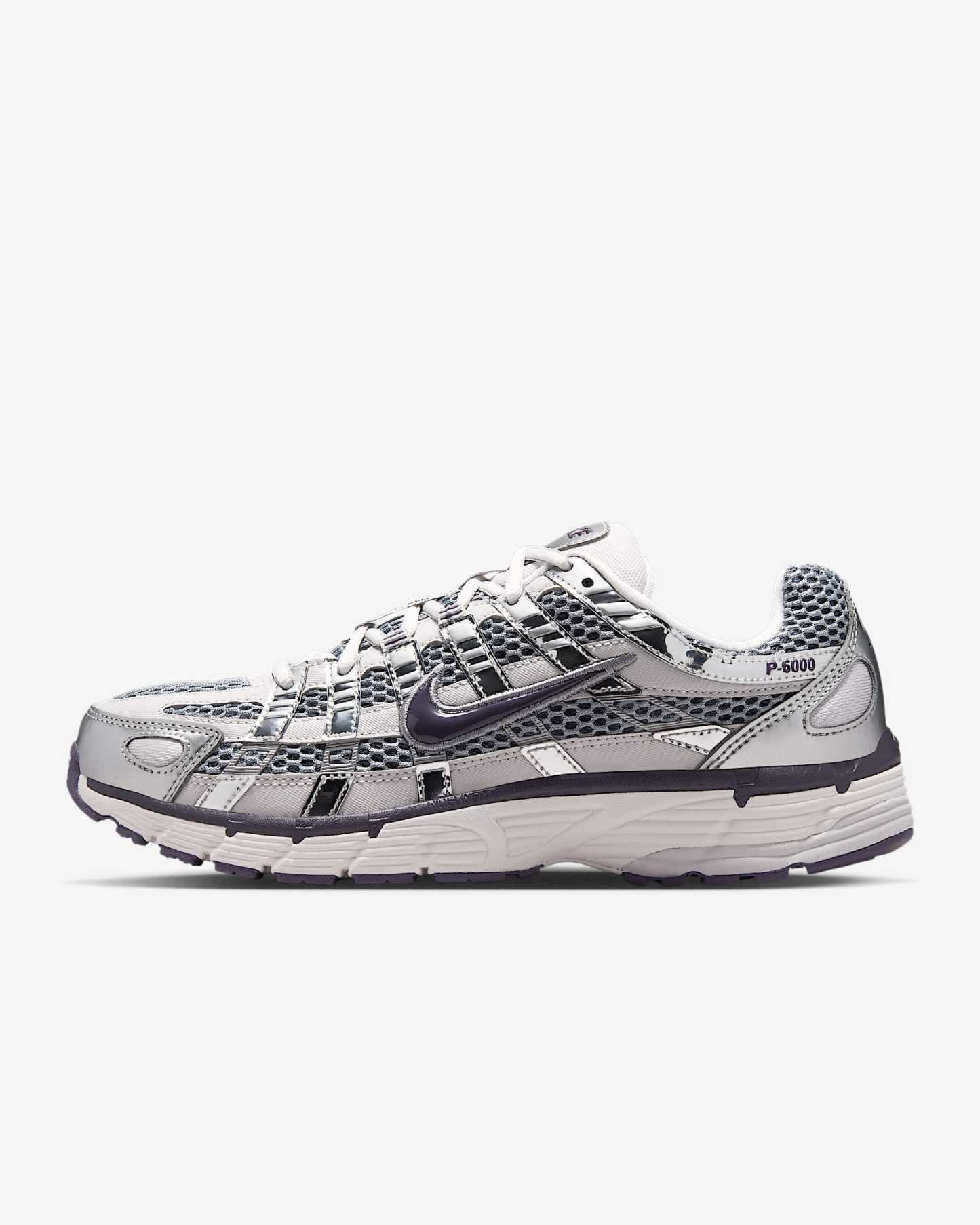 Nike P-6000 Schuh (Damen) – Vast Grey/Metallic Silver/Stealth/Dark Raisin