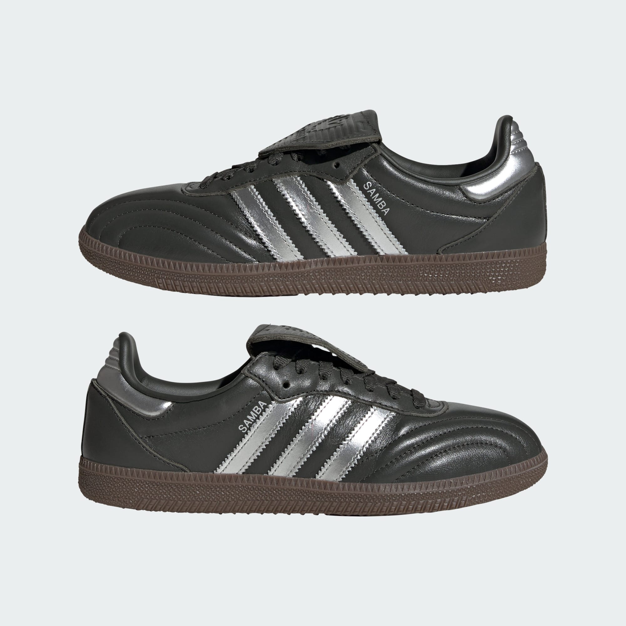 Samba LT Schuh – Legend Earth / Silver Metallic / Gum – JP6144
