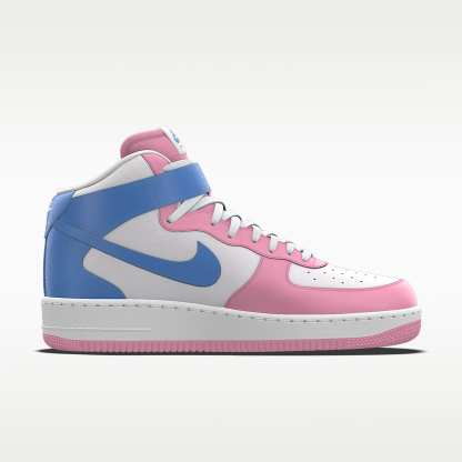 Nike Air Force 1 Mid By You personalisierbarer Damenschuh – Multi-Color/Multi-Color/Multi-Color [4523234192]