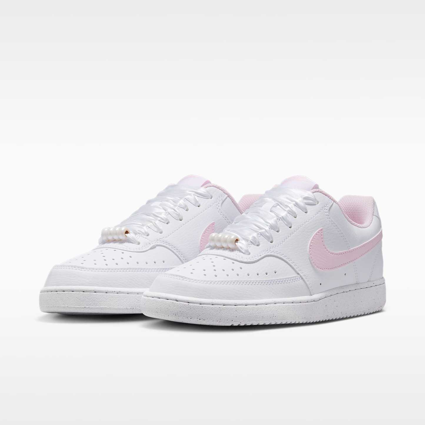 Nike Court Vision Low Schuh (Damen) – Weiß/Pink Foam