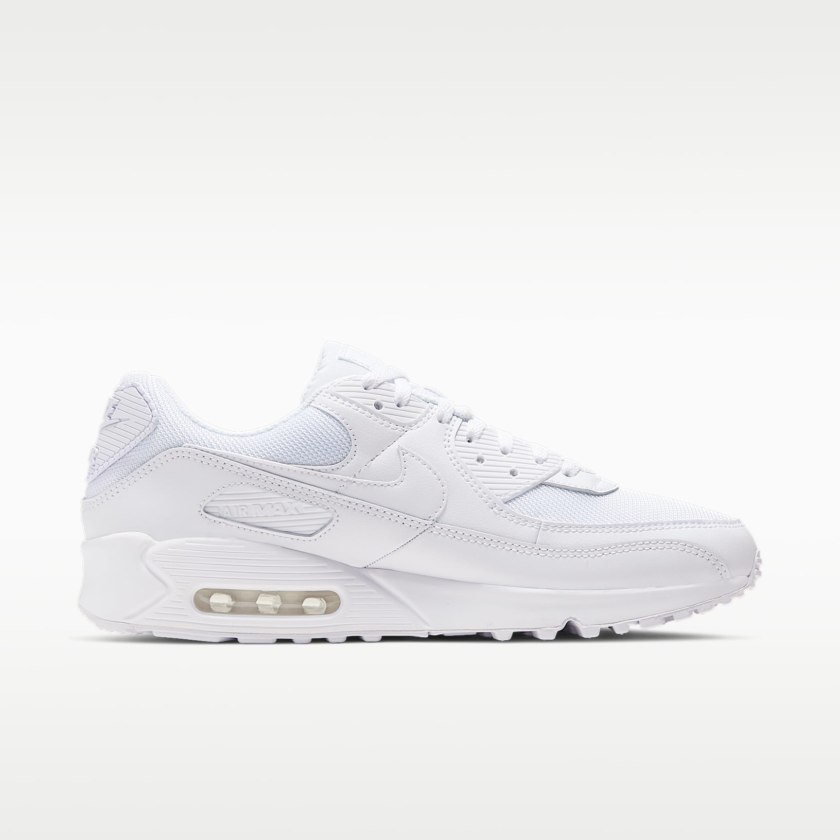 Nike Air Max 90 Herrenschuh – Weiß/Weiß/Wolf Grey/Weiß