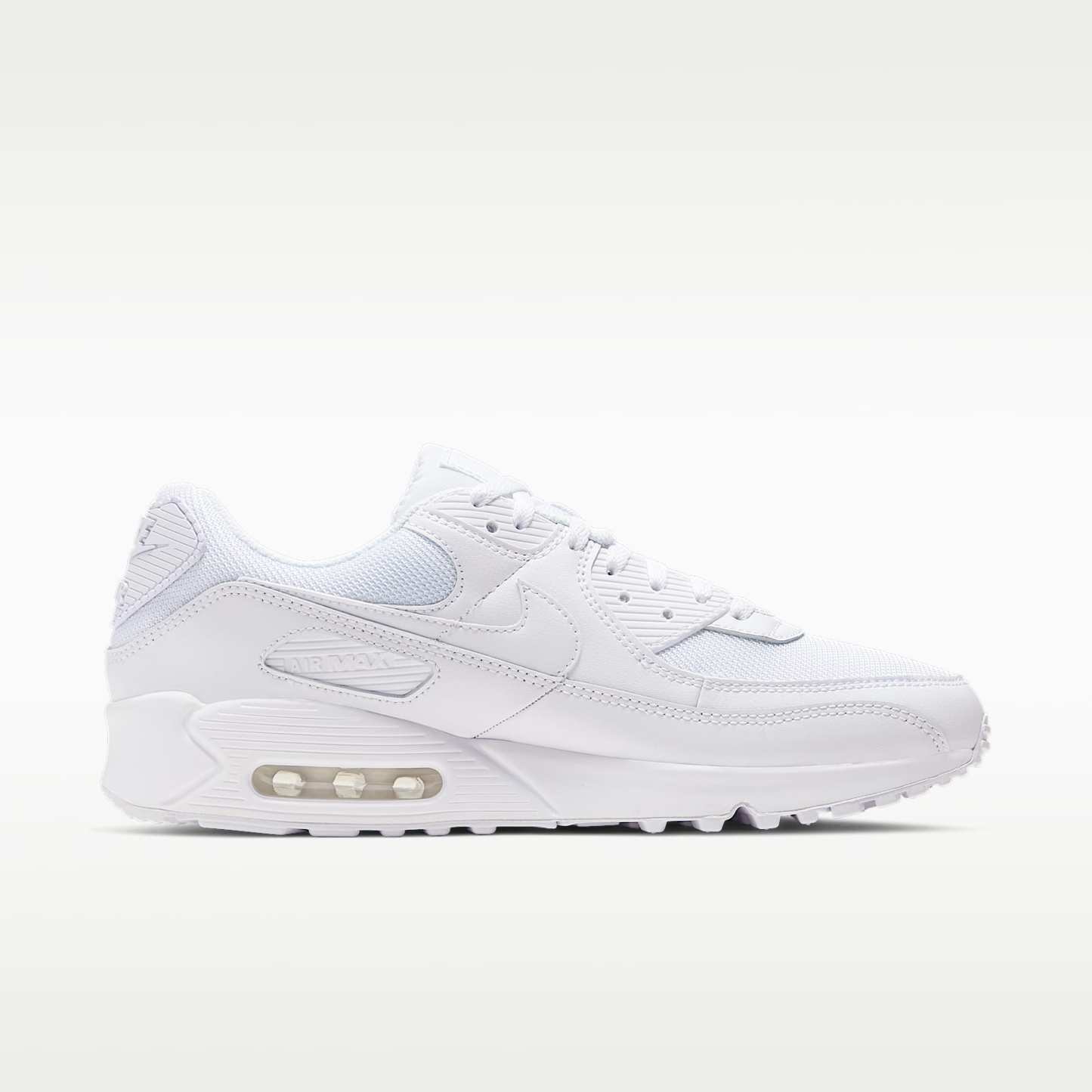 Nike Air Max 90 Herrenschuh – Weiß/Weiß/Wolf Grey/Weiß