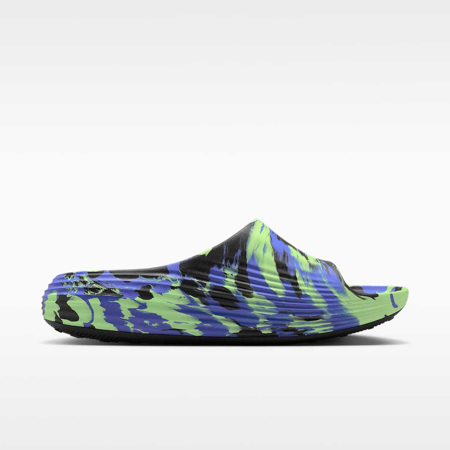 Nike ReactX Rejuven8 SE Slides (Herren) – Schwarz/Lime Blast/Sapphire/Schwarz