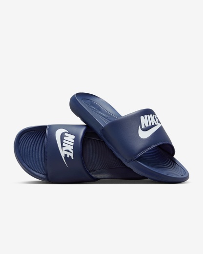 Nike Victori One Slides (Herren) – Midnight Navy/Midnight Navy/Weiß