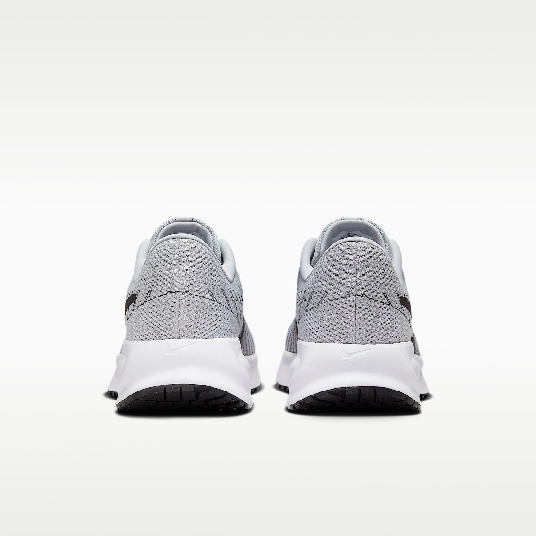 Nike Run Defy Straßenlaufschuh (Herren) – Wolf Grey/Weiß/Iron Grey/Schwarz