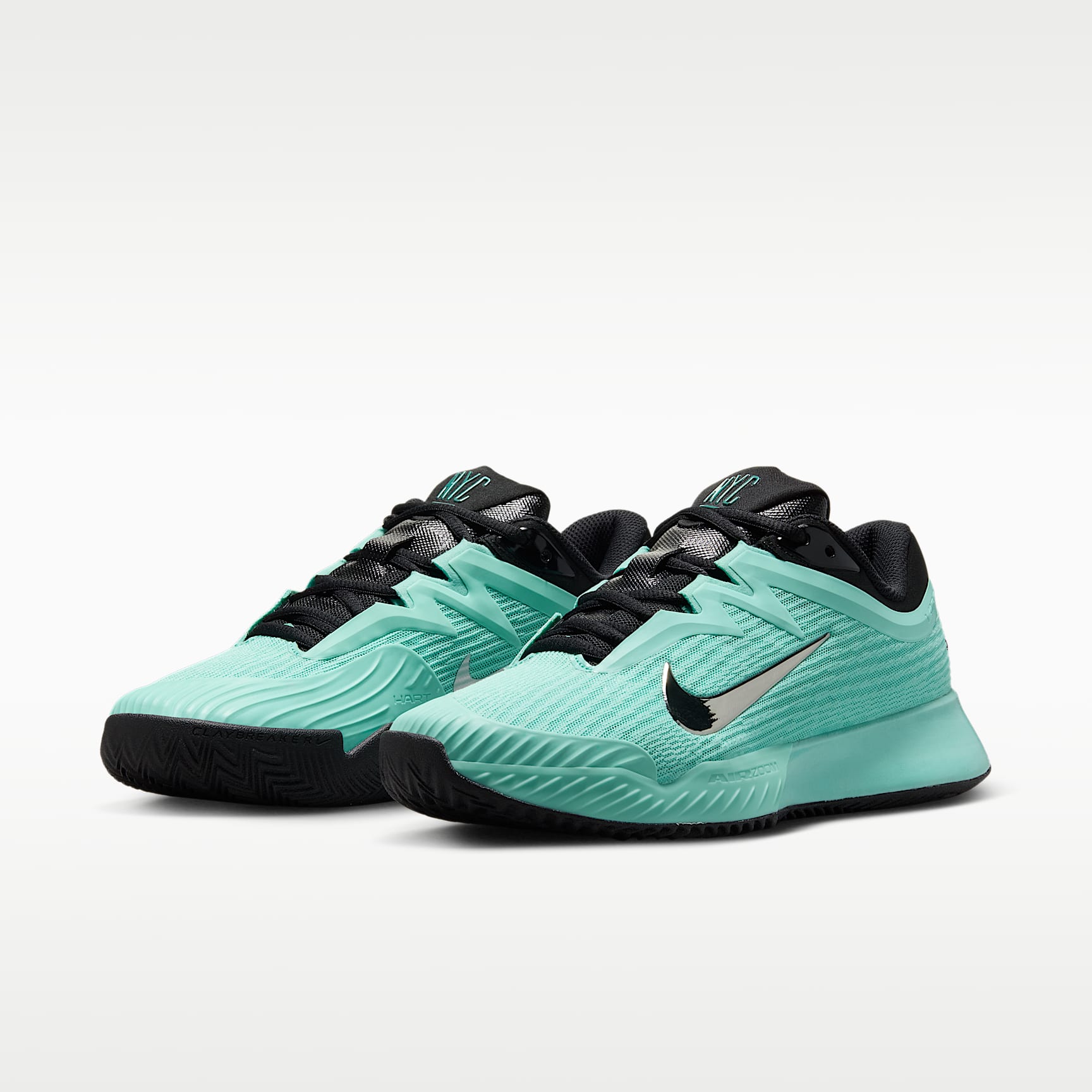 Nike Vapor Pro 3 PRM Clay Court Tennisschuhe (Damen) – Mint/Schwarz/Pure Platinum/Metallic Silver