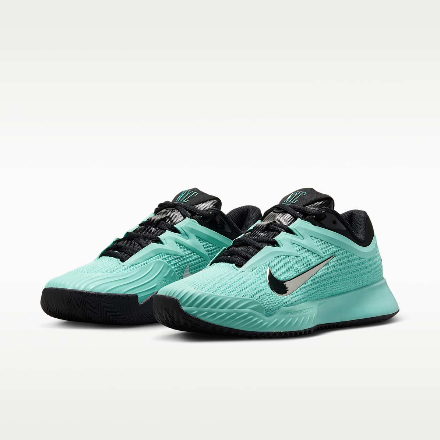 Nike Vapor Pro 3 PRM Clay Court Tennisschuhe (Damen) – Mint/Schwarz/Pure Platinum/Metallic Silver