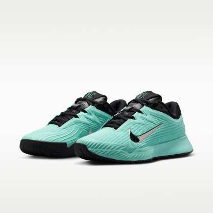 Nike Vapor Pro 3 PRM Clay Court Tennisschuhe (Damen) – Mint/Schwarz/Pure Platinum/Metallic Silver