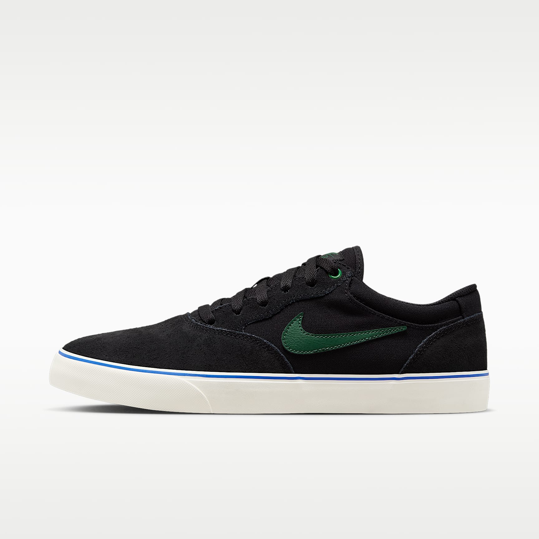 Nike SB Chron 2 Skateboardschuh – Schwarz/Sail/Racer Blue/Fir