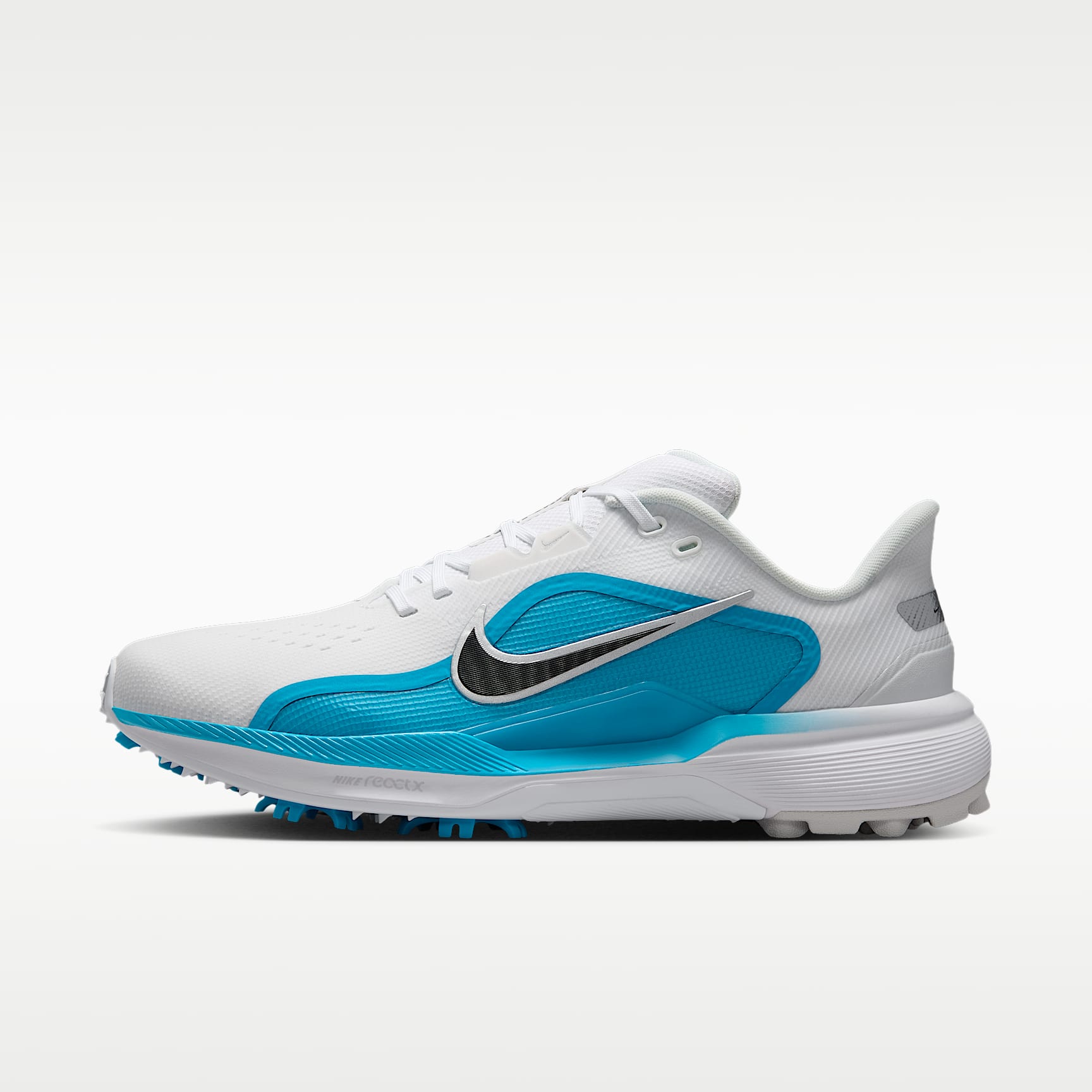 Nike Pegasus 1 G Golfschuh – Weiß/Light Current Blue/Schwarz