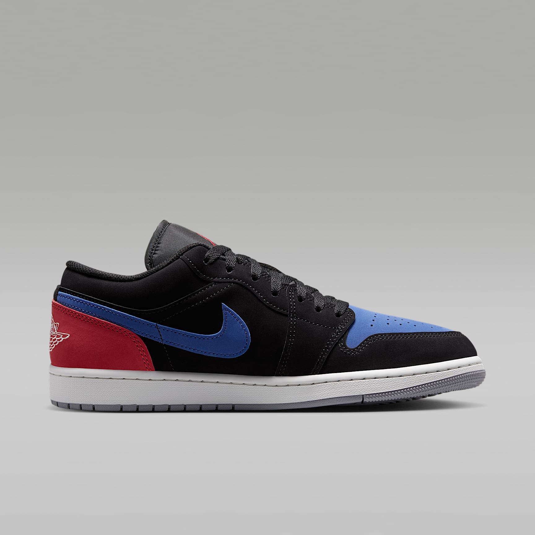 Air Jordan 1 Low Herrenschuh – Schwarz/True Blue/Varsity Red/Summit White