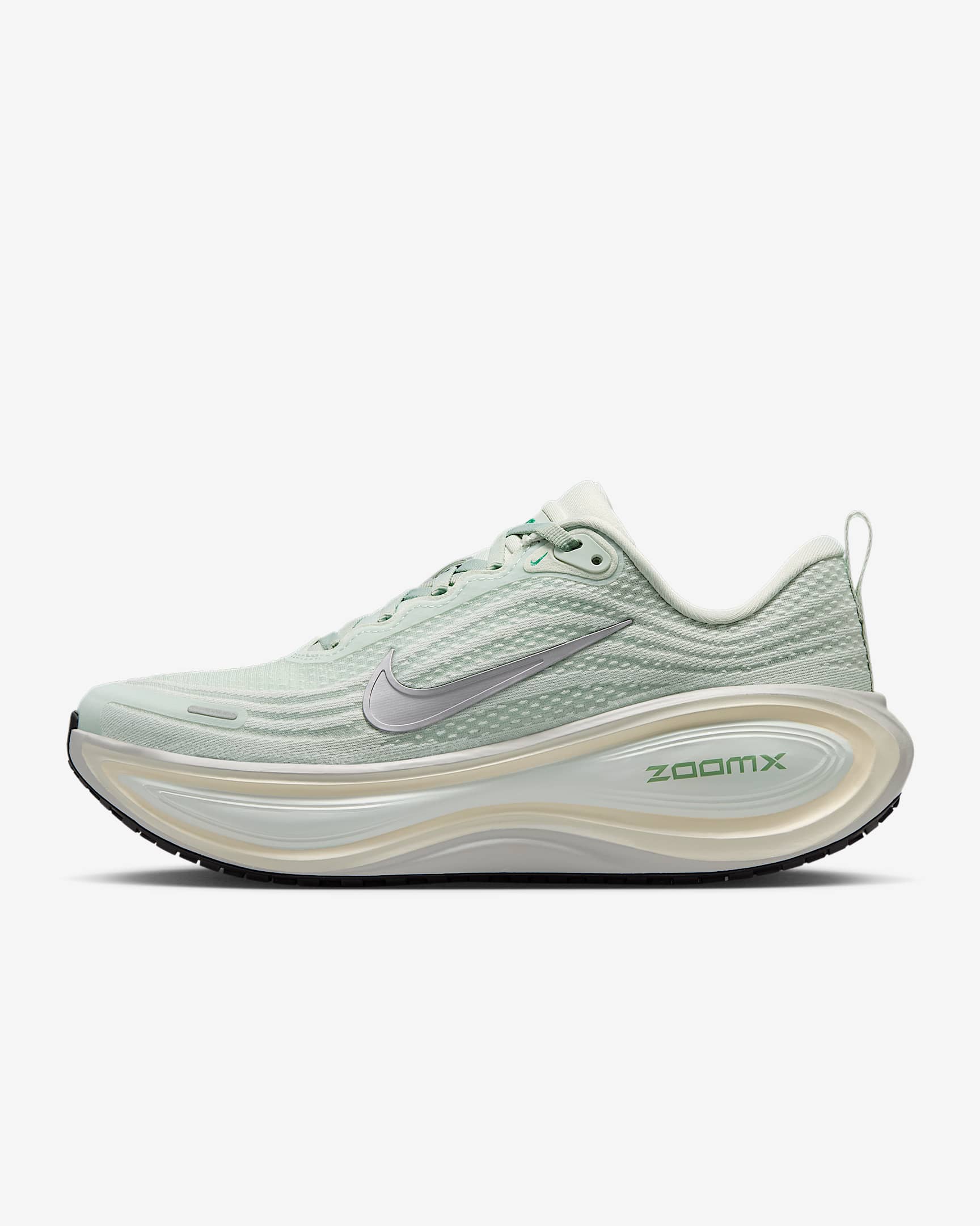 Nike Vomero Plus Straßenlaufschuh (Damen) – Light Silver/Barely Green/Sea Glass/Metallic Silver