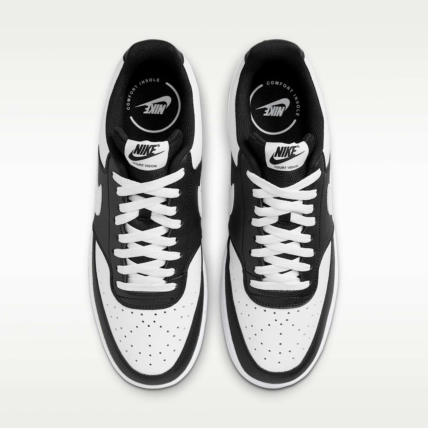 Nike Court Vision Low Herrenschuh – Schwarz/Weiß