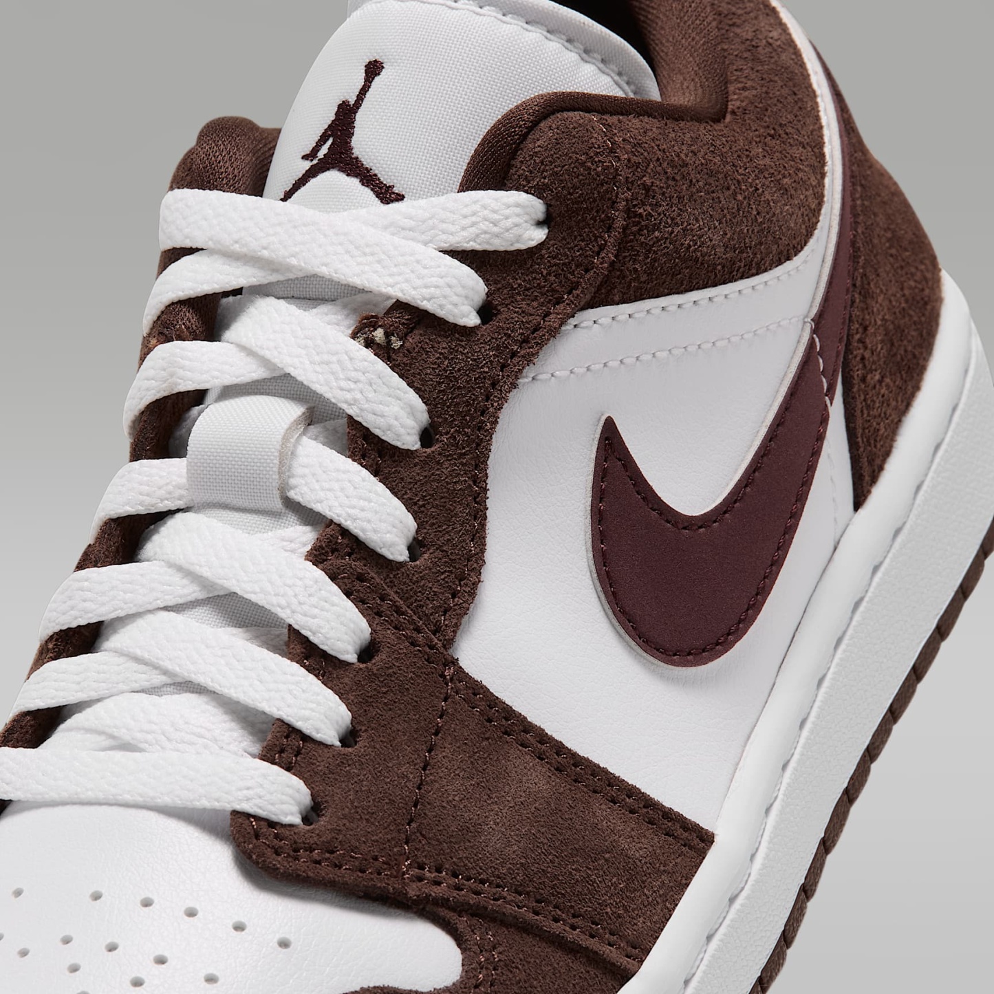Air Jordan 1 Low Damenschuh – Cacao Wow/Weiß/Bronze Eclipse