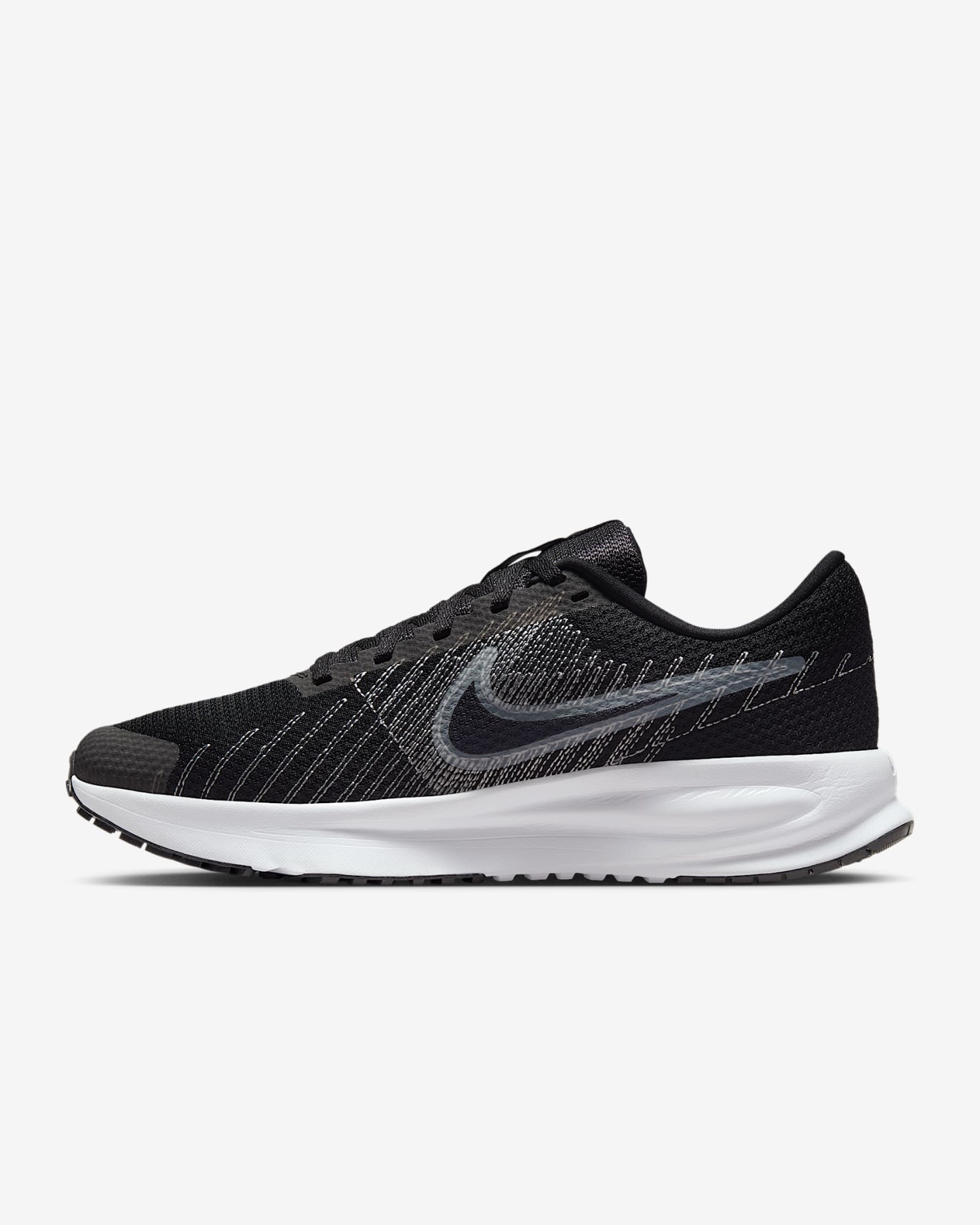 Nike Run Defy Straßenlaufschuh (Damen) – Schwarz/Wolf Grey/Weiß