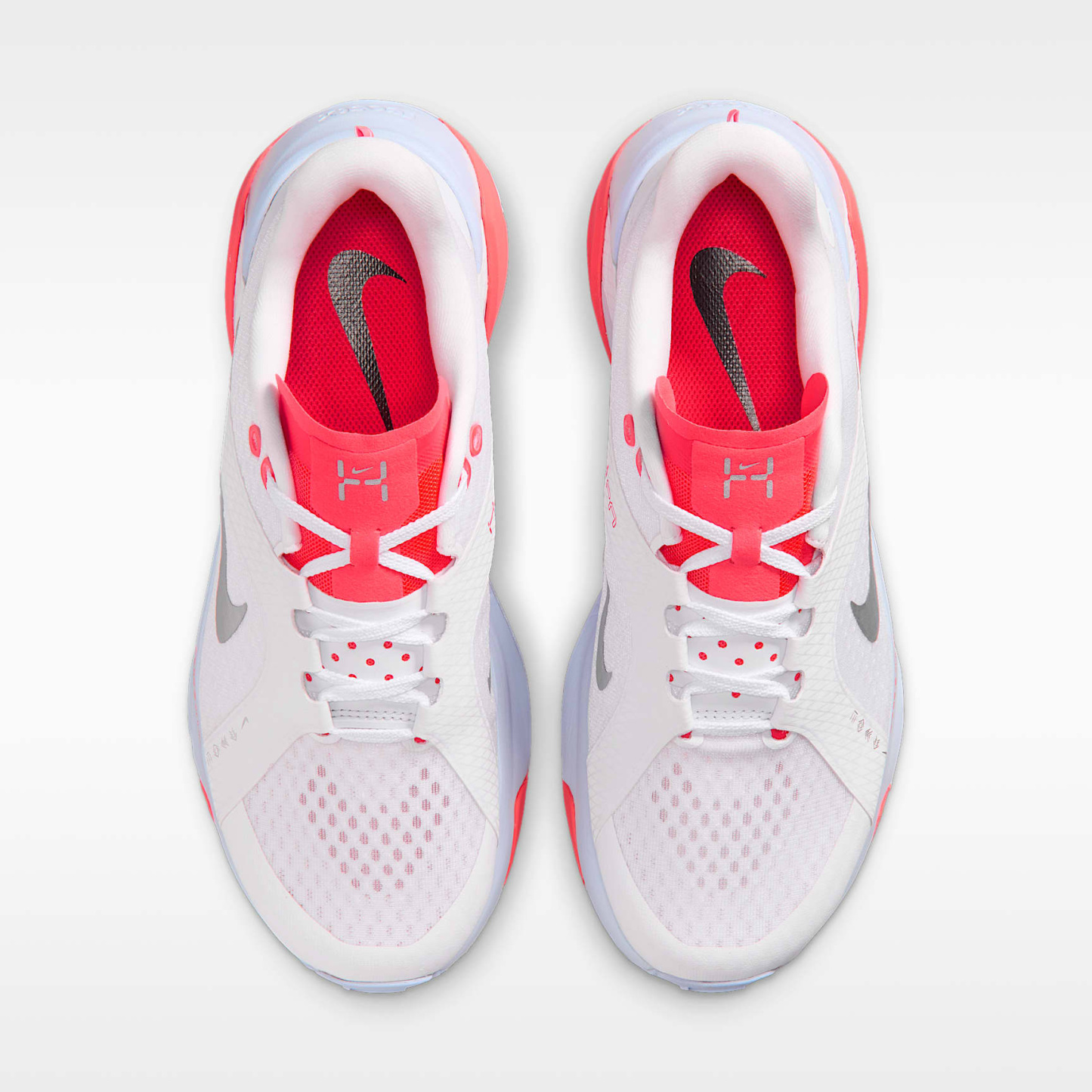 Nike Hybrid RN Trainingsschuh (Damen) – Weiß/Laser Crimson/Football Grey/Metallic Silver