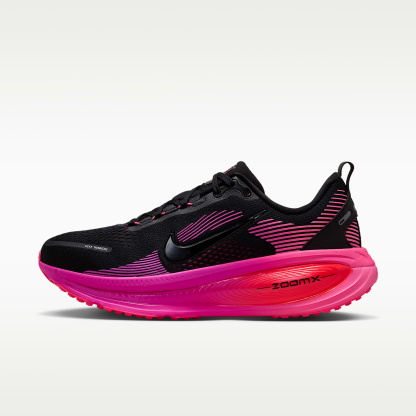 Nike Vomero 18 Straßenlaufschuh (Damen) – Schwarz/Hyper Pink/Laser Crimson/Schwarz