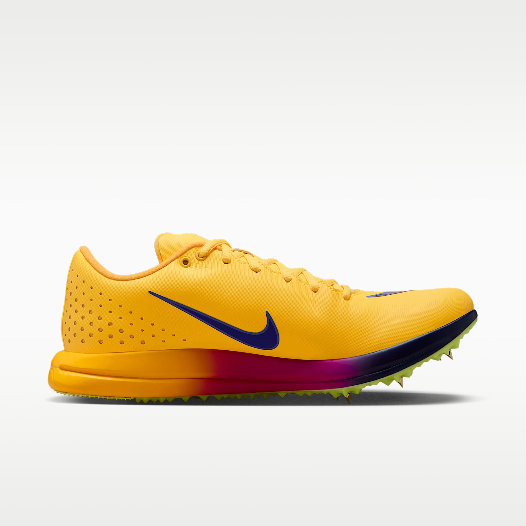 Nike Triple Jump Elite 3 Sprung-Spike für Leichtathletik – Citron Pulse/Volt Ice/Vivid Purple/Indigo Burst