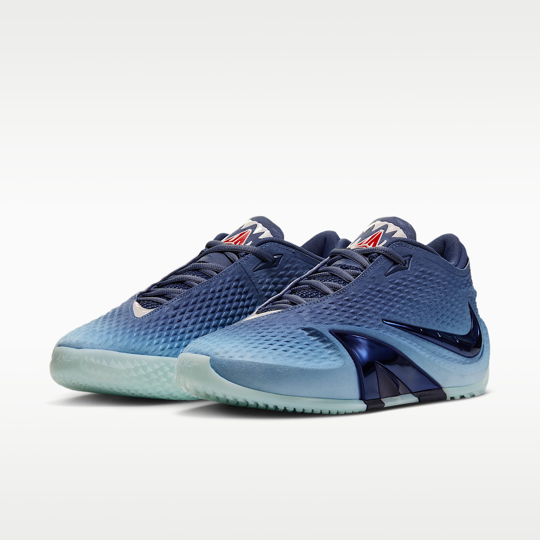 Ja 4 "Deep Water" Basketballschuhe – Diffused Blue/Chambray/Glacier Blue/Blackened Blue