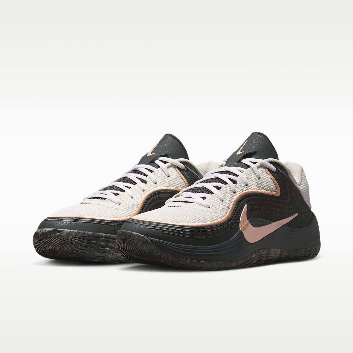 Nike Precision 8 Low Basketballschuh (Herren) – Anthracite/Sail/Sunset Haze/Sunset Haze