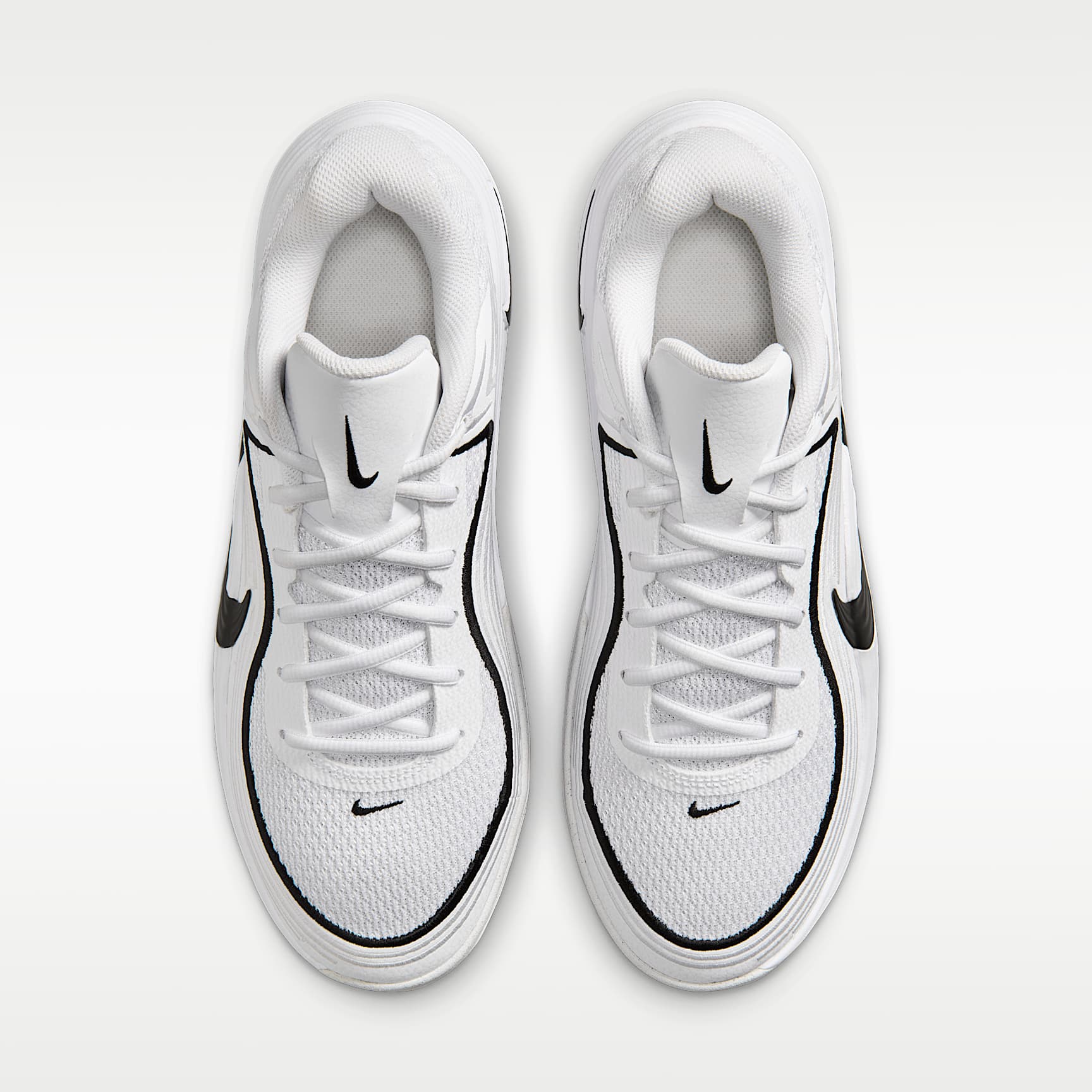 Nike Precision 8 Low Basketballschuh (Herren) – Weiß/Schwarz/Schwarz