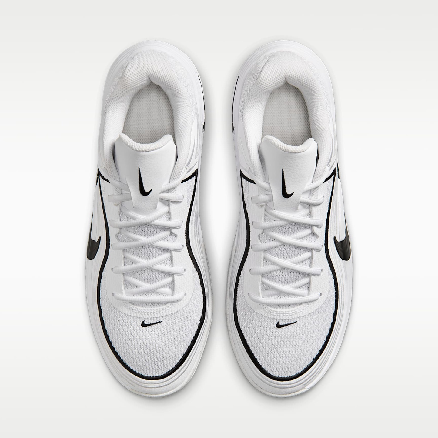 Nike Precision 8 Low Basketballschuh (Herren) – Weiß/Schwarz/Schwarz