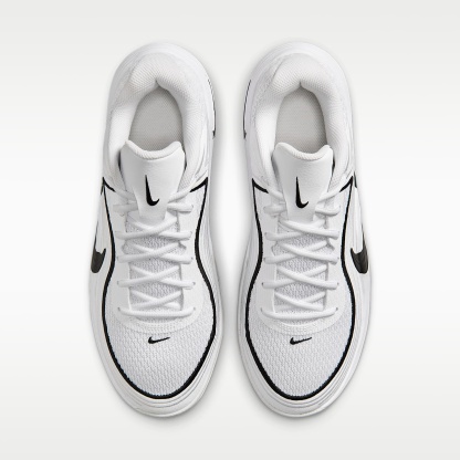 Nike Precision 8 Low Basketballschuh (Herren) – Weiß/Schwarz/Schwarz