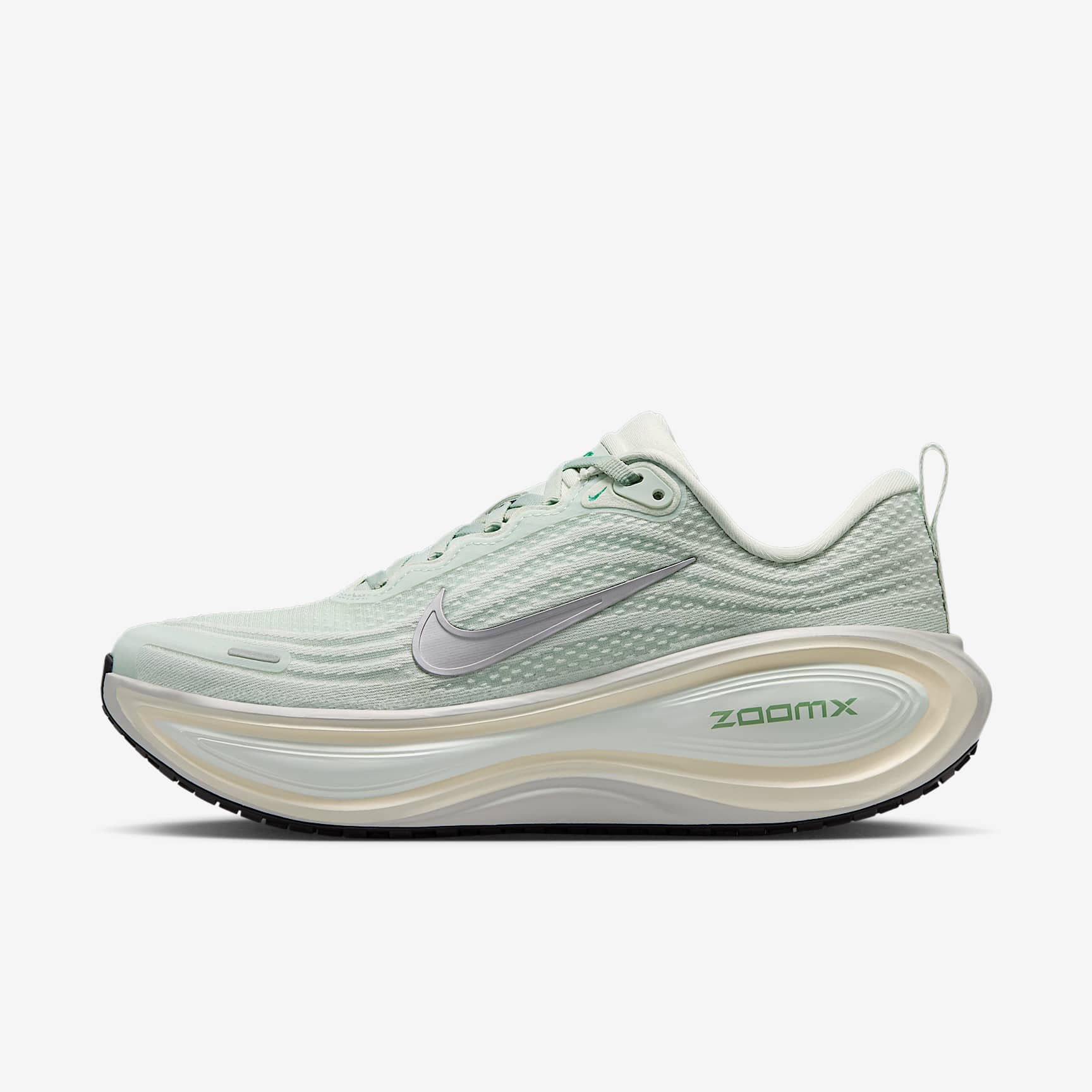 Nike Vomero Plus Straßenlaufschuh (Damen) – Light Silver/Barely Green/Sea Glass/Metallic Silver