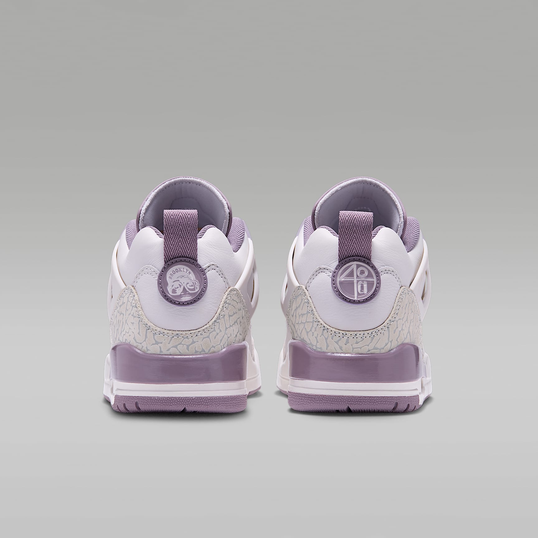 Jordan Spizike Low Schuh (Damen) – Swan/Light Smoke Grey/Purple Smoke