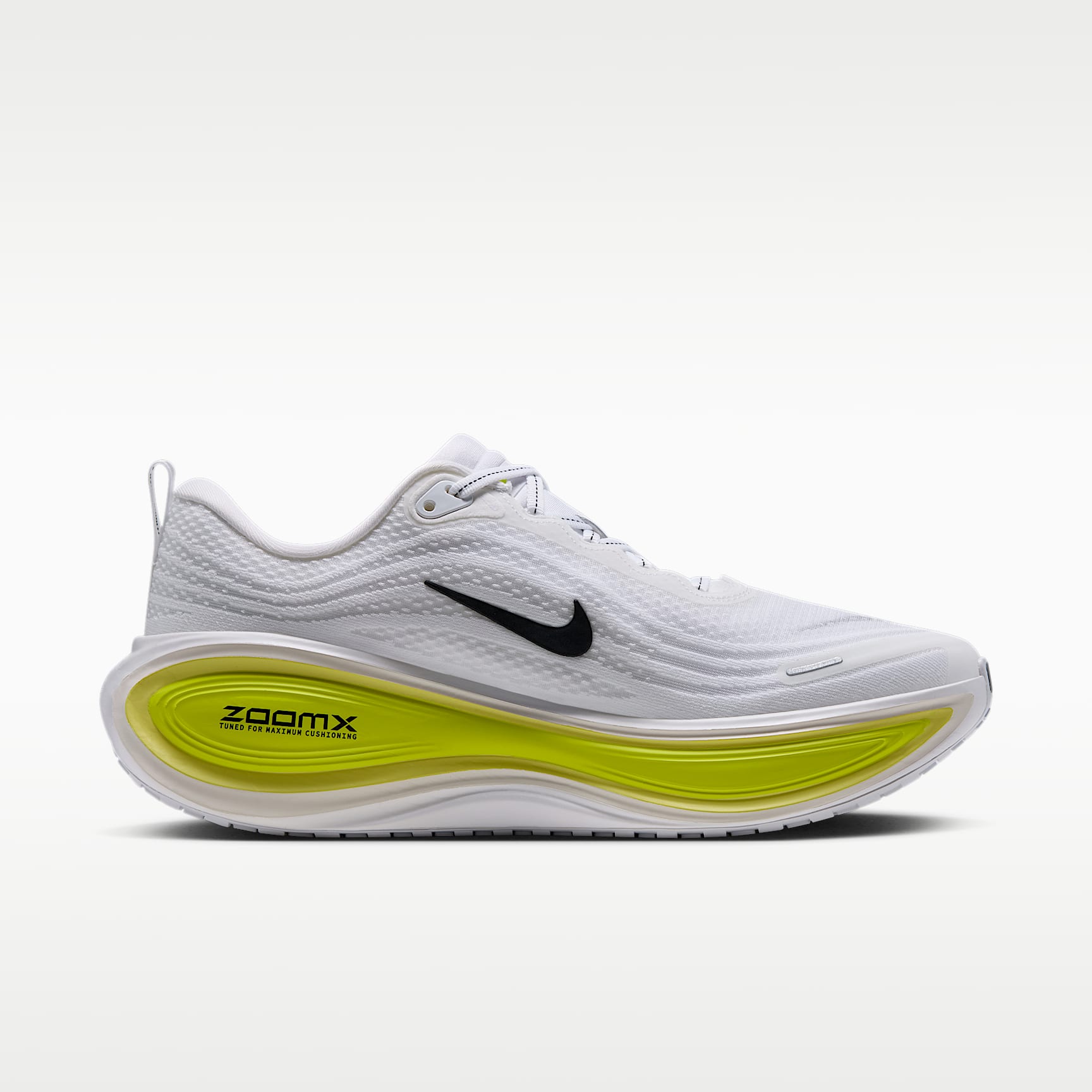 Nike Vomero Plus Straßenlaufschuh (Herren) – Weiß/Lemon Venom/Electric Yellow/Schwarz