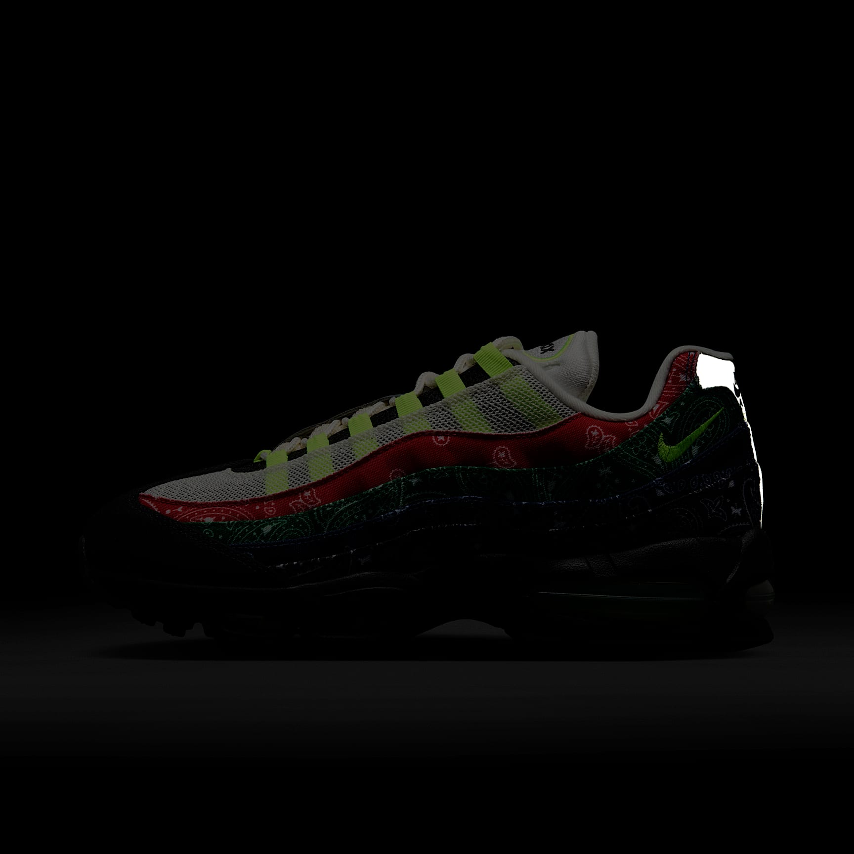 Nike Air Max 95 Big Bubble Schuh (Herren) – Sail/University Red/Sport Green/Volt