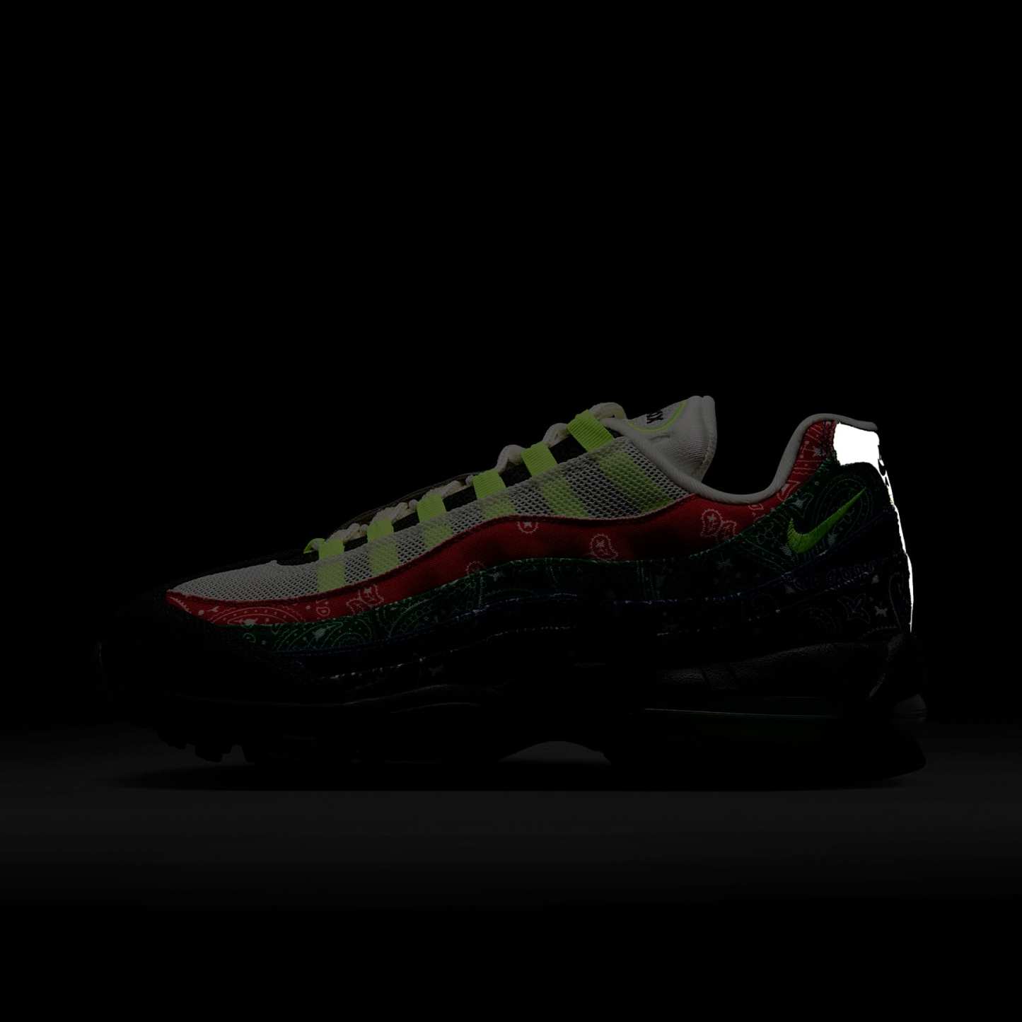 Nike Air Max 95 Big Bubble Schuh (Herren) – Sail/University Red/Sport Green/Volt