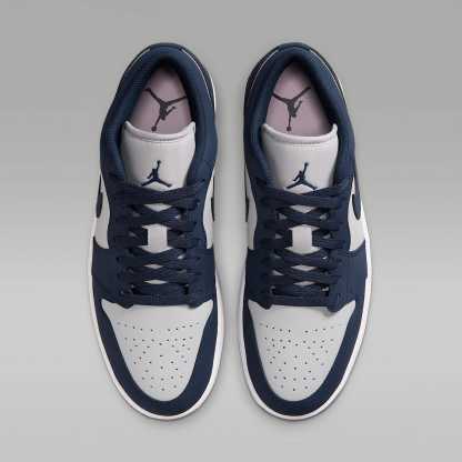 Air Jordan 1 Low Herrenschuh – Obsidian/Grey Fog/Pink Foam/Obsidian