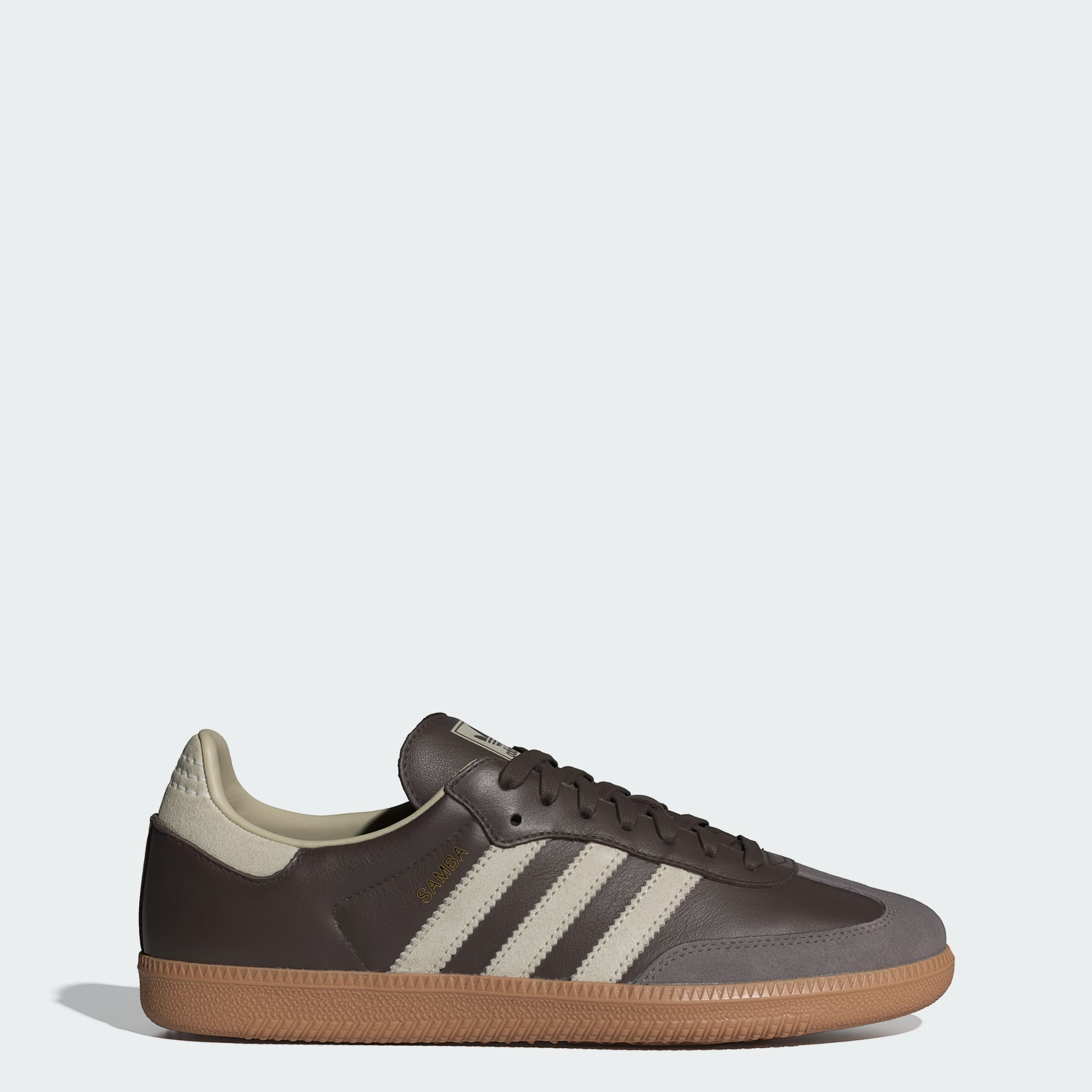 SAMBA OG SCHUH – Brown / Putty Grey / Gold Metallic – ID1481