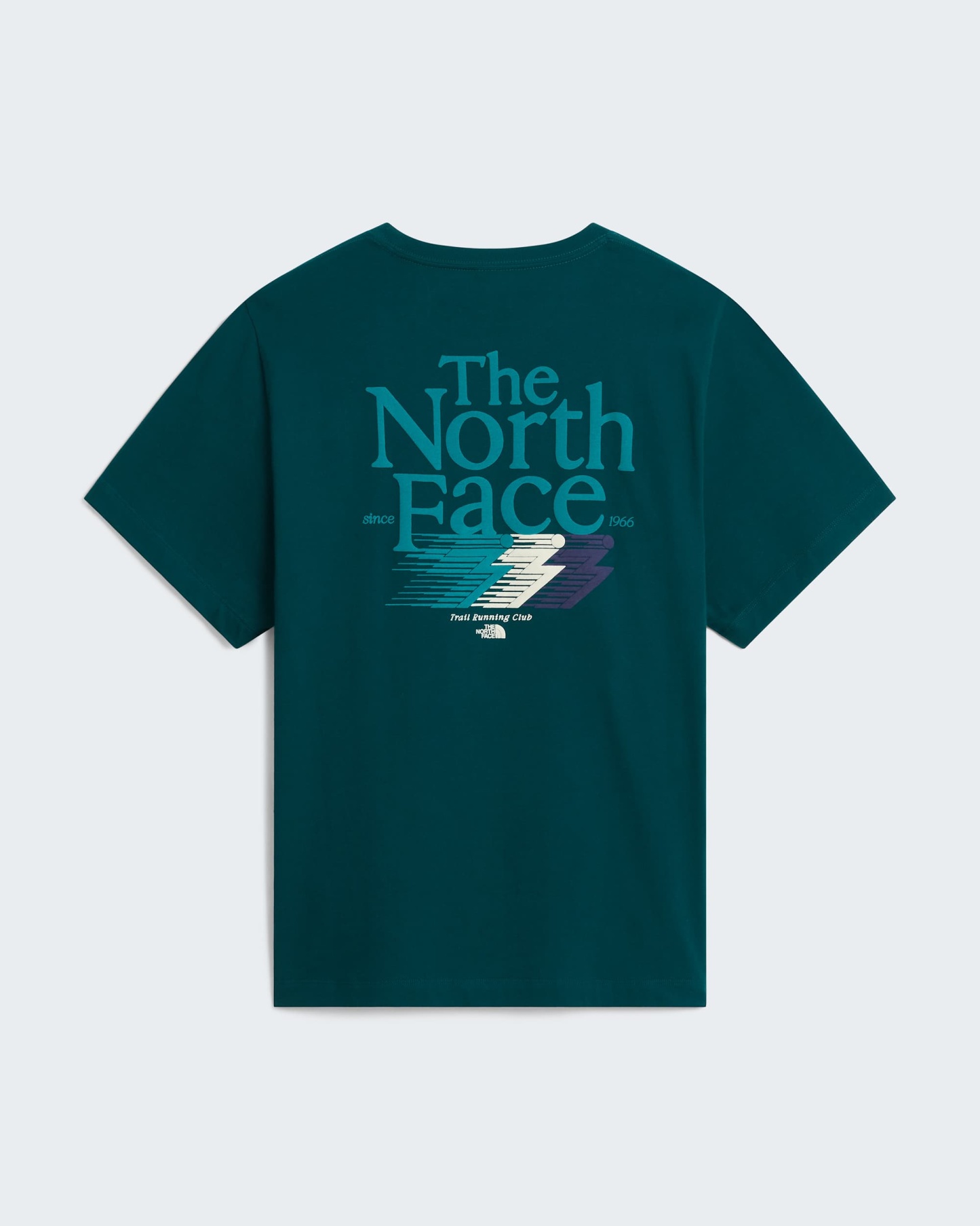 Retro Trail Graphic T-Shirt in Relaxed Fit Herren – Pacific Teal