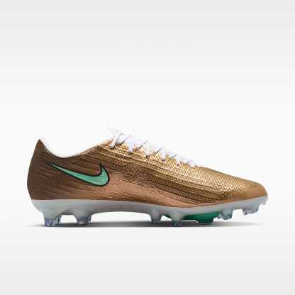 Nike Mercurial Superfly 11 Elite „Kylian Mbappé“ Low-Top-Fußballschuh für Kunstrasen – Metallic Gold/Green Glow
