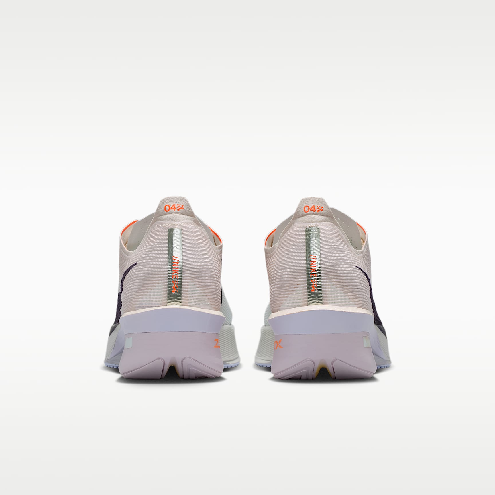 Nike Vaporfly 4 Straßenlaufschuh für Wettkämpfe (Damen) – Barely Green/Chalk/Hyper Crimson/Purple Dynasty