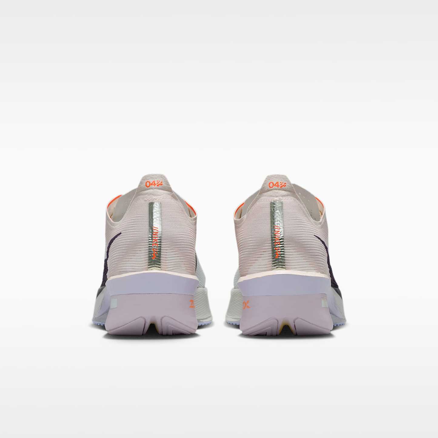 Nike Vaporfly 4 Straßenlaufschuh für Wettkämpfe (Damen) – Barely Green/Chalk/Hyper Crimson/Purple Dynasty