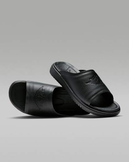 Jordan Modero 1 Slides (Damen) – Schwarz/Schwarz