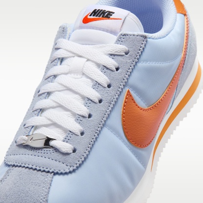 Nike Cortez Textile Schuh (Damen) – Hydrogen Blue/Weiß/Hot Curry