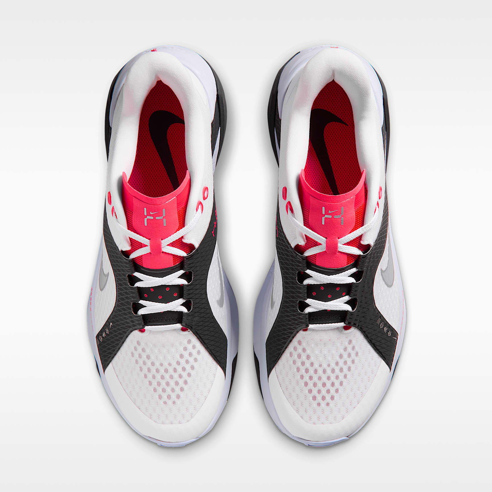 Nike Hybrid RN Trainingsschuh (Herren) – Weiß/Schwarz/Laser Crimson/Metallic Silver