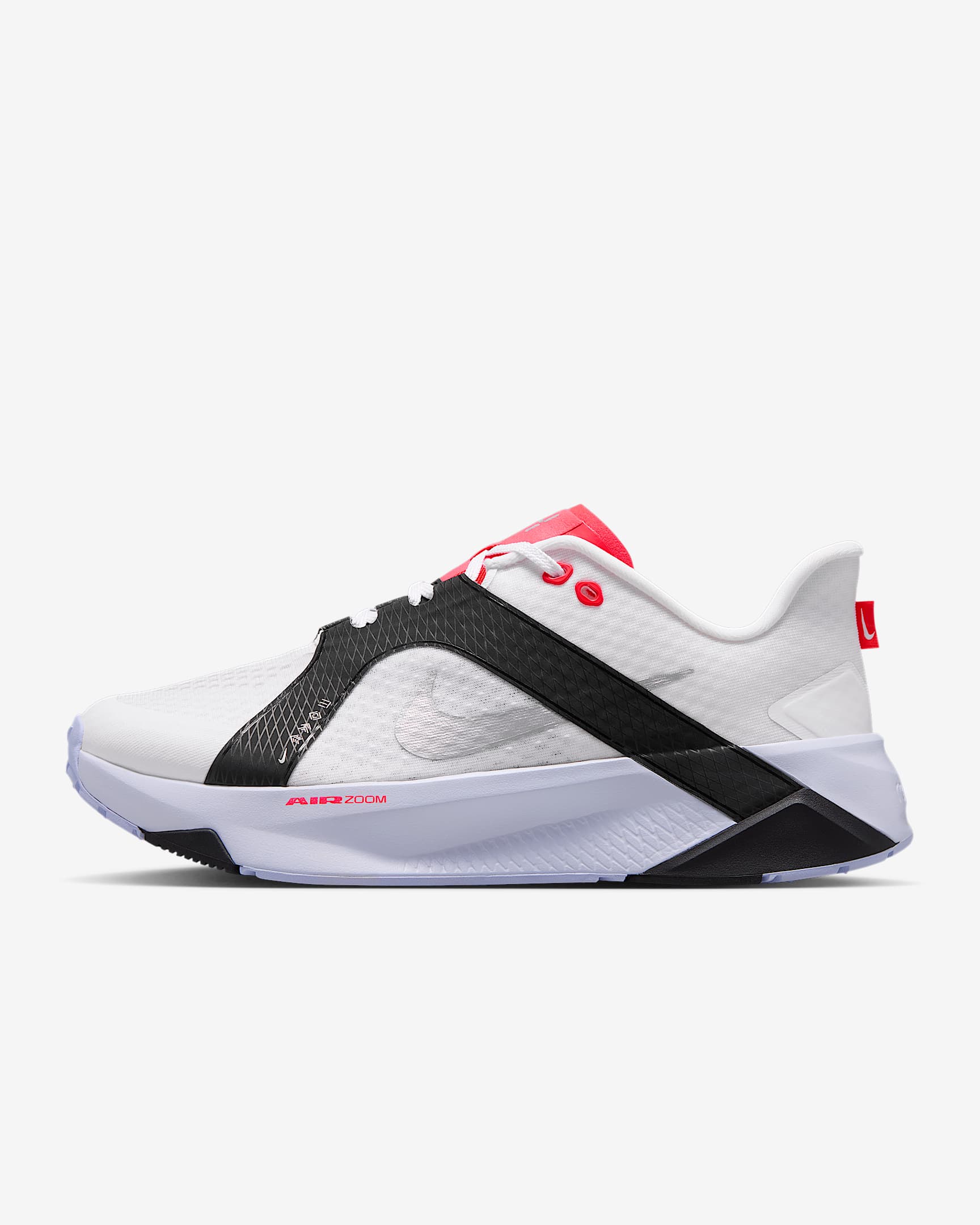 Nike Hybrid RN Trainingsschuh (Herren) – Weiß/Schwarz/Laser Crimson/Metallic Silver